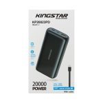 پاوربانك شارژر همراه كينگ استار Kingstar مدل KP20023PD با ظرفيت 20000 ميلي آمپر